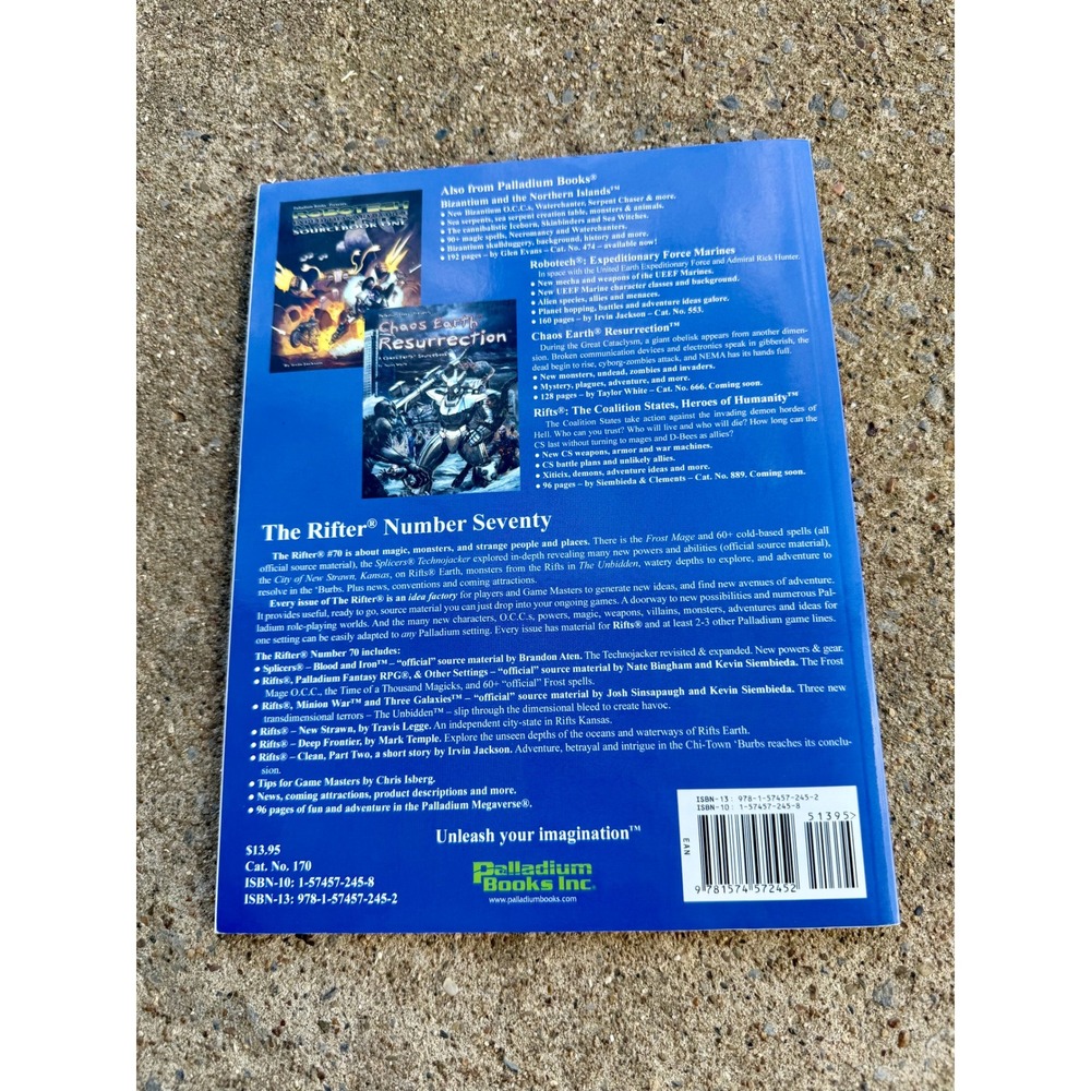 The Rifter 70 Palladium Books Rifts RPG Sourcebook Guide Megaverse 2015 First Ed - Picture 3 of 3